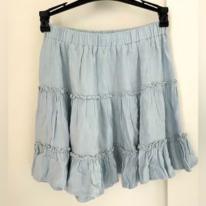 Princess Polly light blue mini skirt